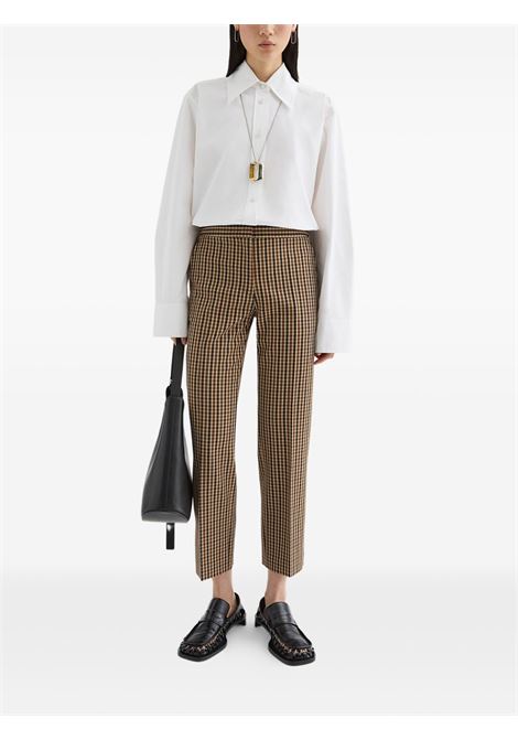 Pantaloni a quadri in marrone Jil sander - donna JIL SANDER | J01KA0181J40271242